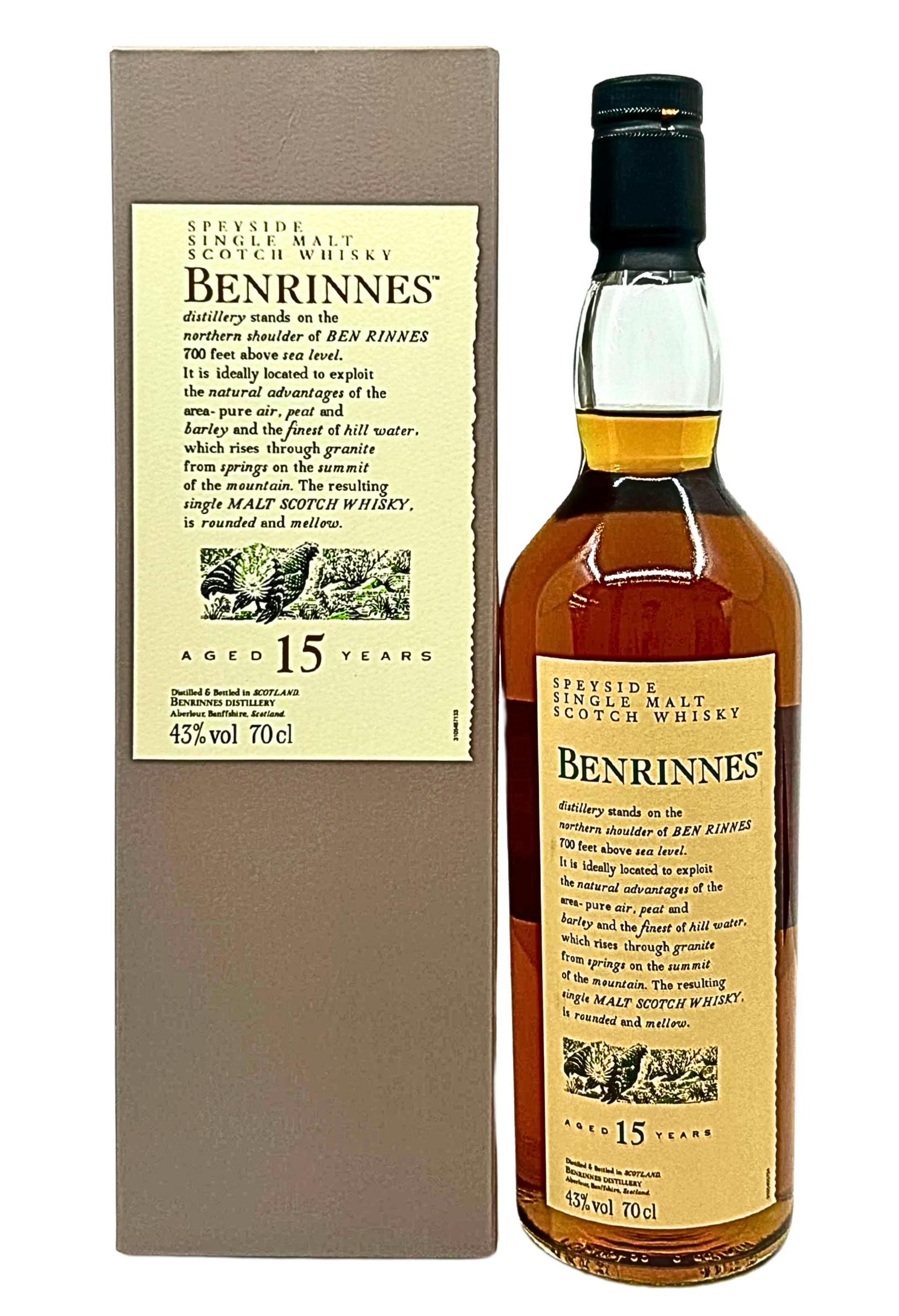 Benrinnes 15 Year Old Flora and Fauna Single Malt Scotch Whisky