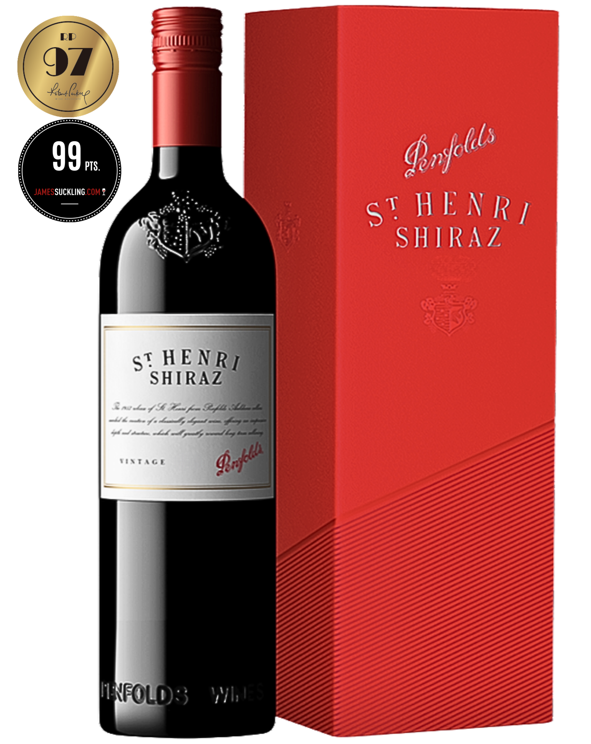 Penfolds St Henri Shiraz 2018 with Gift Box (RP: 97, JS: 99)