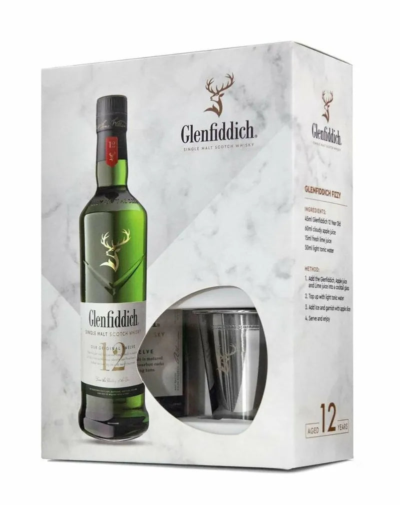 Glenfiddich 12 Year Old Scotch Whisky with Ice Bucket Gift Set
