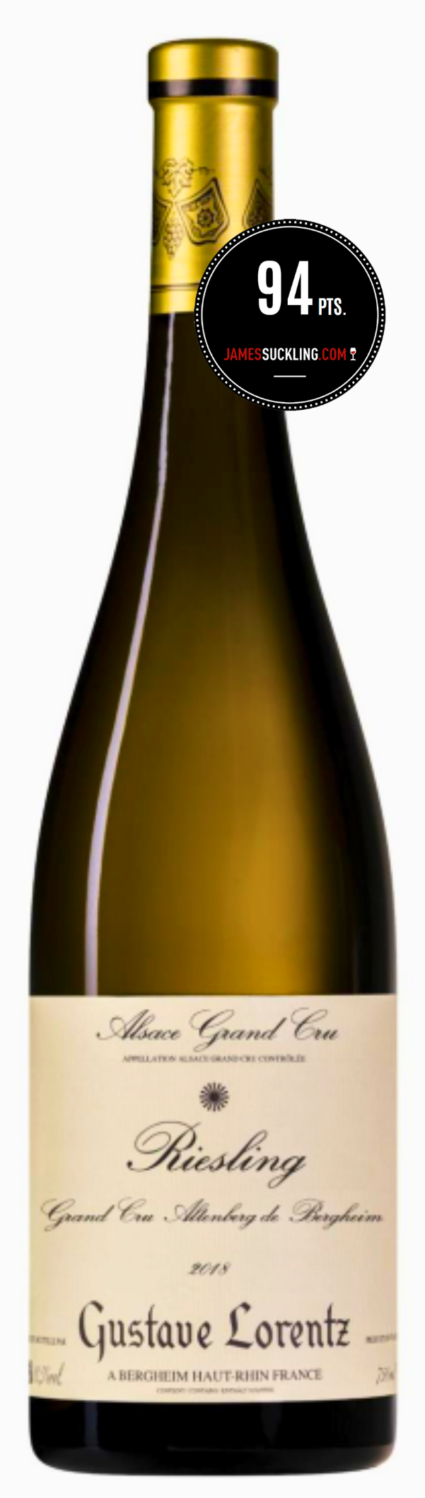 Gustave Lorentz Riesling Grand Cru Altenberg de Bergheim 2018 (JS:94)