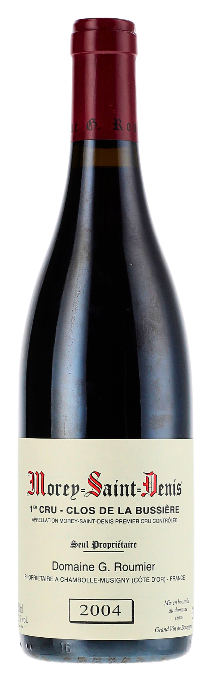 Georges Roumier Morey‑Saint‑Denis Clos de la Bussière 1er Cru 2004 <br> (JR: 16.5/20)