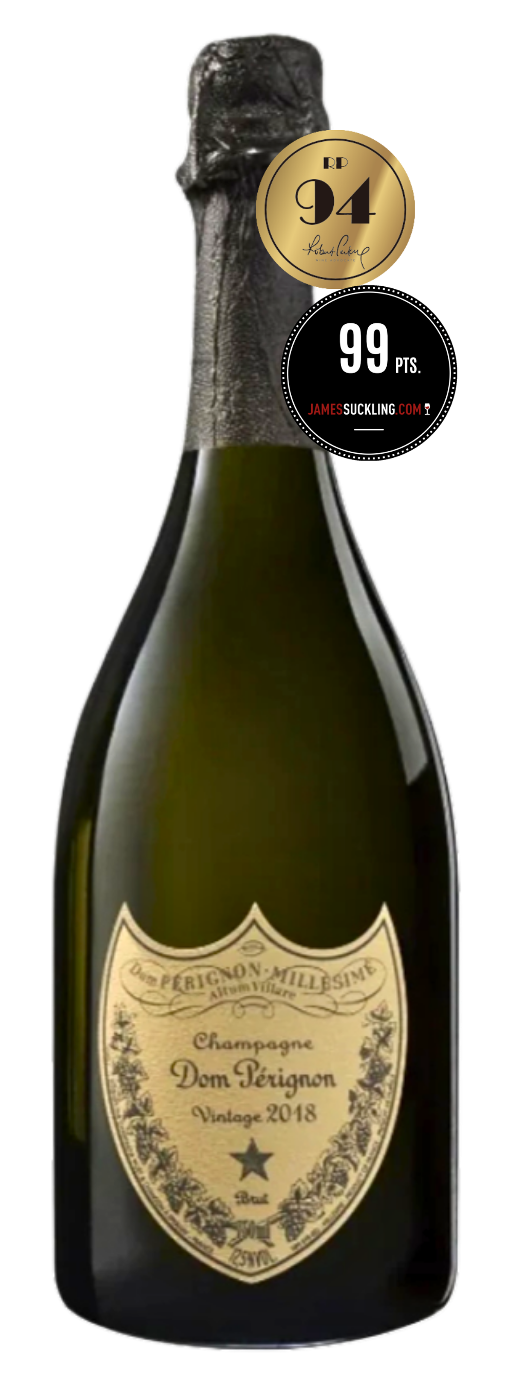 Dom Pérignon 2018 without Box<br>(RP:94, JS:99)