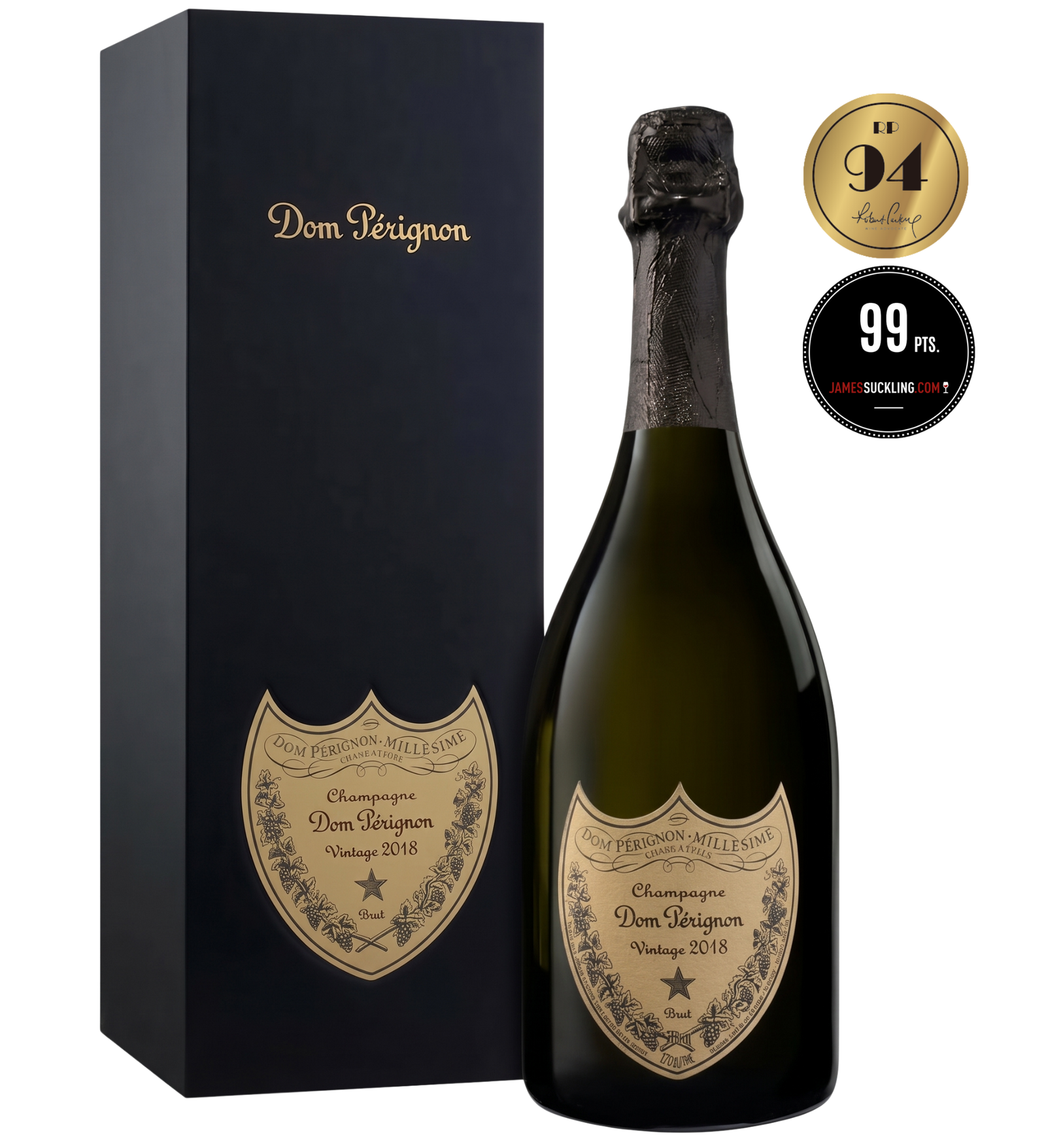 Dom Pérignon 2018 <br>with Gift Box<br>(RP:94, JS:99)