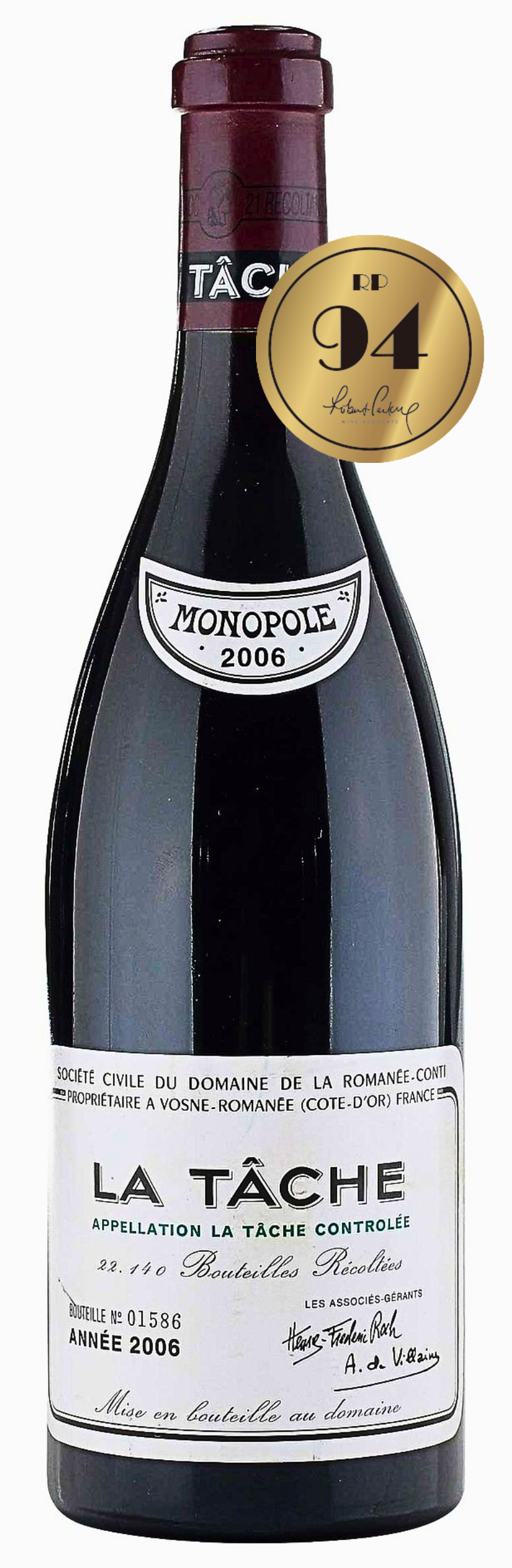 Domaine de la Romanée-Conti "La Tache" Grand Cru Monopole 2006 (AM:96, RP:94)