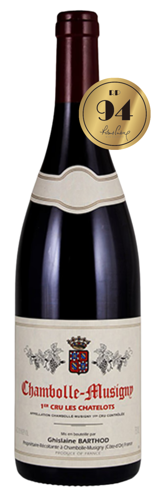 Ghislaine Barthod Chambolle‑Musigny Les Chatelots 1er Cru 2015 <br>(RP: 92-94, AM: 89-91)