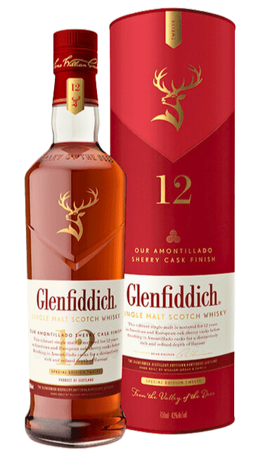 Glenfiddich 12 Year Old Scotch Whisky Amontillado Sherry Cask Finish - 天使雪莉