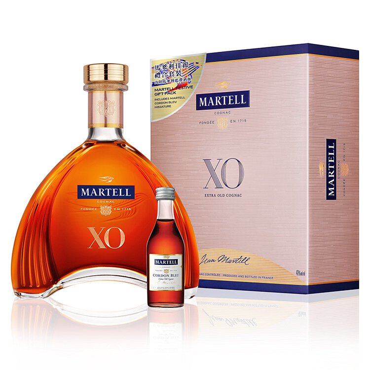 Martell XO with Cordon Bleu Miniature