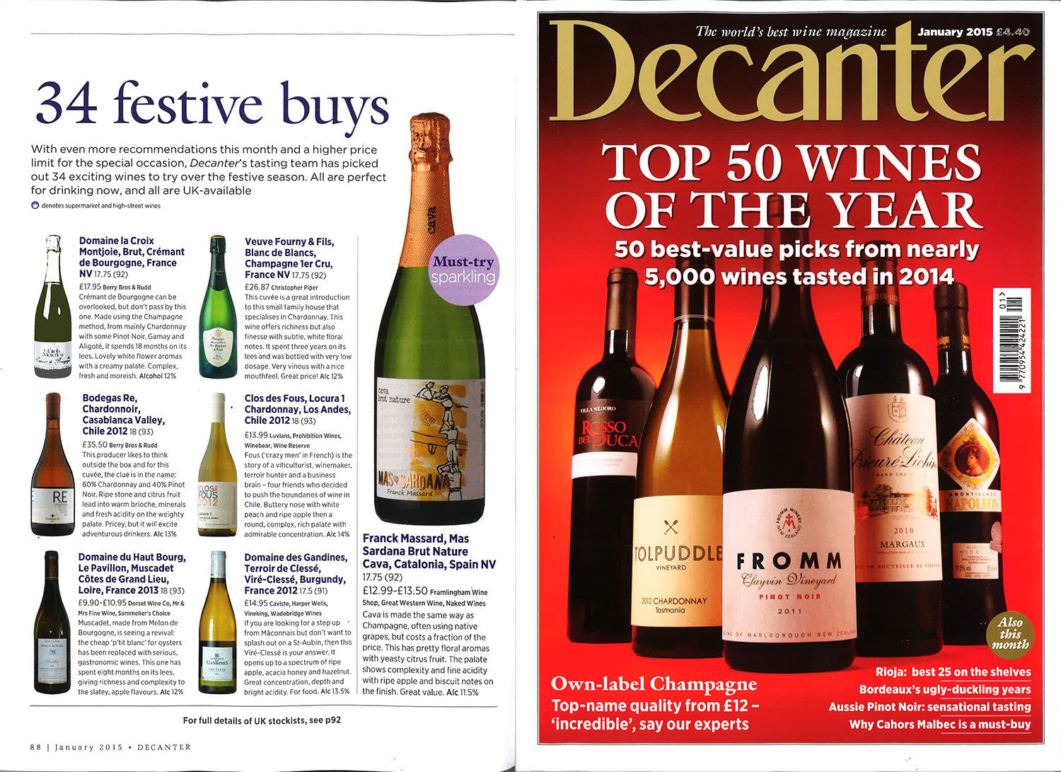 Franck Massard Mas Sardana Brut Nature Cava NV