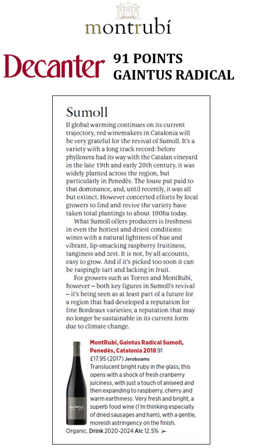 Heretat MontRubi Gaintus Radical 2017